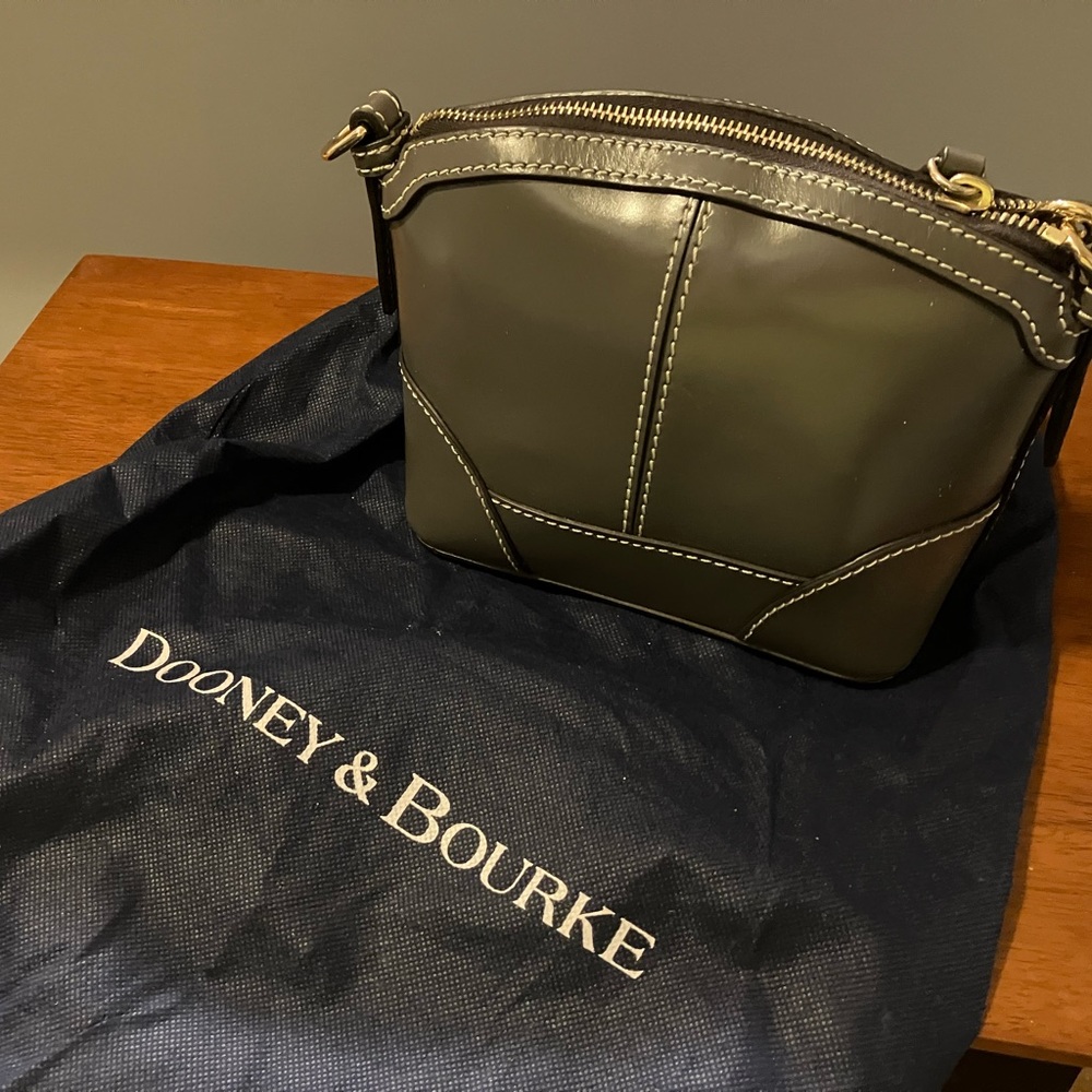 Dooney & Bourke crossbody. Grey with dustbag.